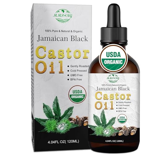MMPANG Jamaican Black Castor Oil 4.22 Fl Oz - Organic Cold Pressed Hair & Skin Oil