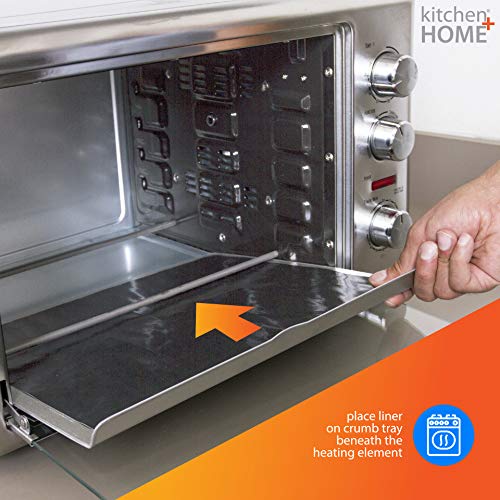 Heavy Duty Toaster Oven Liner - Non-Stick & Reusable, 2 Pack