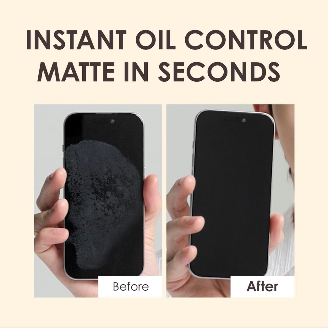 OBgE Oil Control Finisher - Bouncy Jelly Texture Sebum Control Powder, Matte Finish Face Powder for Oily Skin, Instant Pore Blur & Shine Control, Translucent Setting Powder, No Fallout, 0.17 oz