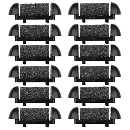 12-Pack Extra Coarse Replacement Rollers for Electric Foot Callus Removers