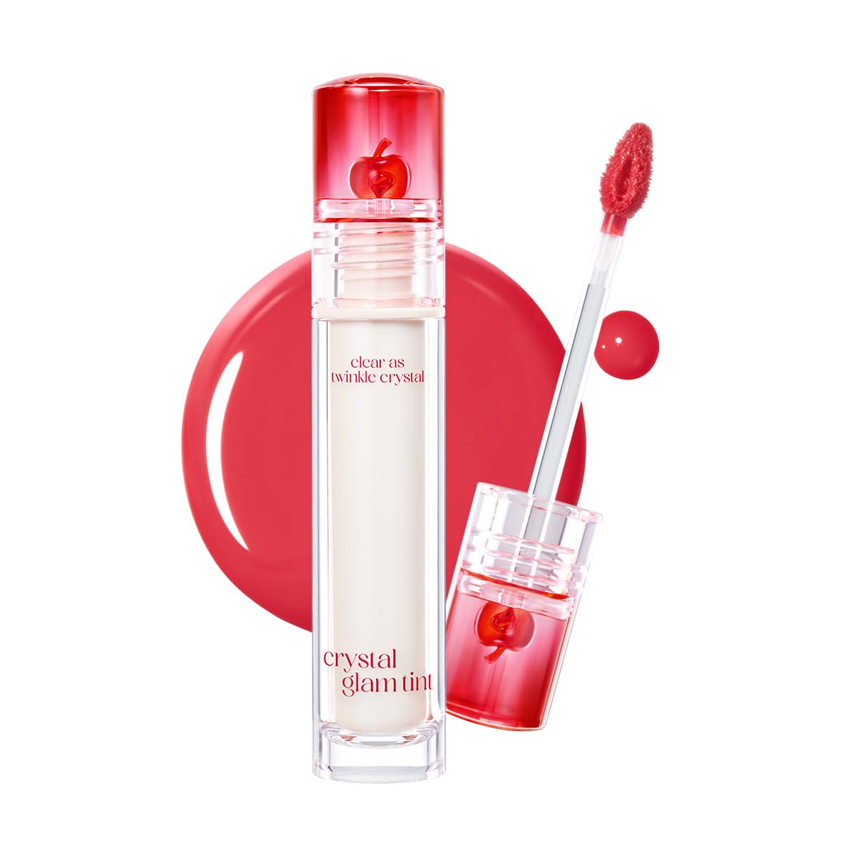 CLIO Crystal Glam Tint - Glossy Lip Tint with Long-Lasting Color | Lightweight Non-Sticky Stain in Daily Mauve
