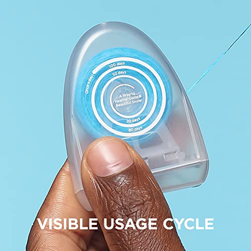 Reach POP Dental Floss - Mint, Shred-Resistant, Vegan, 2 Pack, 54.6 yd