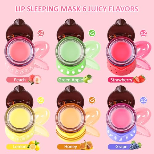 VISRIE Honey Lip Balm 12-Pack - Propolis & Natural Beeswax Flavored Lip Masks