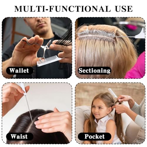 Mabor White Retractable Rat Tail Comb for Hair Styling & Braiding