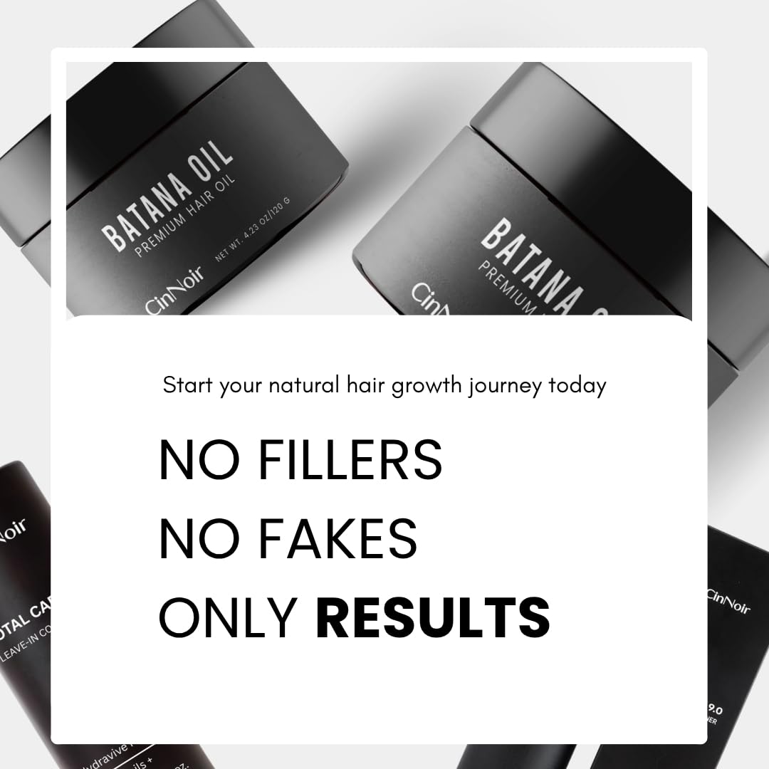 Batana Oil for Hair Growth - 100% Raw Organic Cold-Pressed Oil | Thicker & Stronger Hair, 4.23 oz