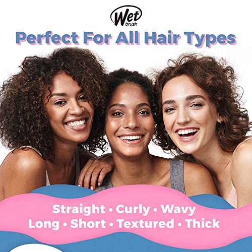 Wet Brush Original Detangler Hair Brush & Mini Bundle - Aqua/Pink