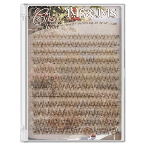 Brown Lash Clusters Natural Wispy Fake Eyelashes - Cozy 06 | JMS&JMS