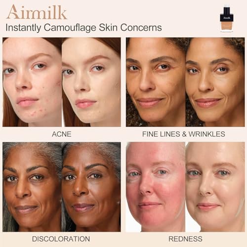 Airmilk Long Lasting Foundation Makeup 30ml - Medium Neutral
