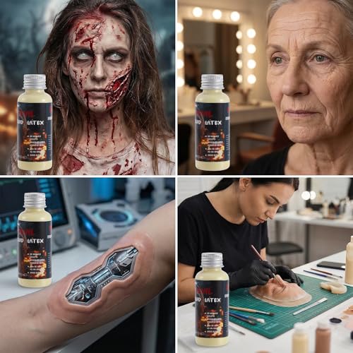 Liquid Latex Makeup for SFX & Cosplay (50ml) - GloomGlo