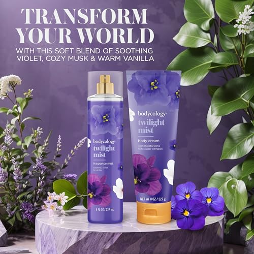 Bodycology Twilight Mist Fragrance Mist - Long-Lasting Floral Scent, 8 fl oz