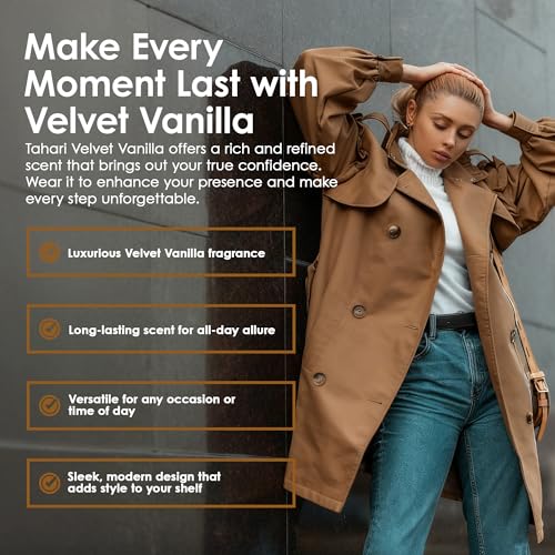 TAHARI Velvet Vanilla Eau de Parfum for Women, Floral Fruity Scent, 100ml