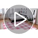 Pink Checkered Area Rug 2'x3' Non-Slip for Living Room & Bedroom