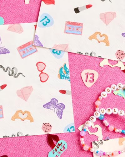 25 Pack Concert Party Icon Napkins - 3-Ply Tableware for Bachelorette & Birthday
