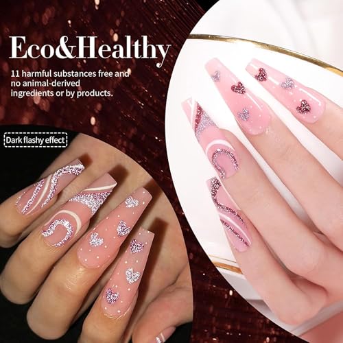 Born Pretty Reflective Glitter Gel Polish Set - 6 Sparkly Shades