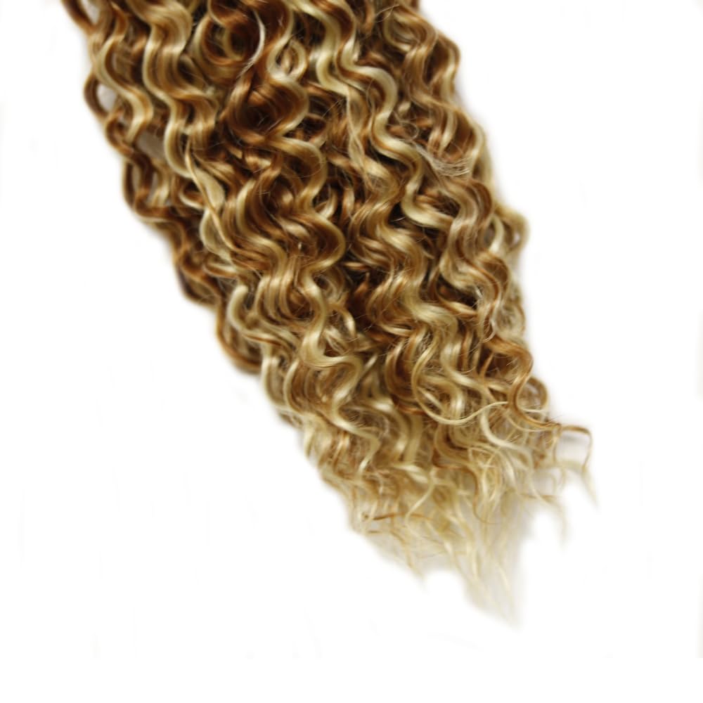 24 26 28 Inch P30/613 Highlight Blonde Bundles Human Hair 3 Bundles Brazilian Remy Hair 50 Grams/Bundle 10A Grade Unprocessed Virgin Hairs Water Wave Bundle Weaves Extensions