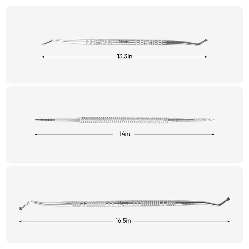 6PCS Ingrown Toenail File and Lifters, Professional Surgical Stainless Steel Ingrown Toenail Tool- Safe Nail Cleaning Treatment Pedicure Tools Kit Under Sidewall Cleaner Pain Relief Accessories