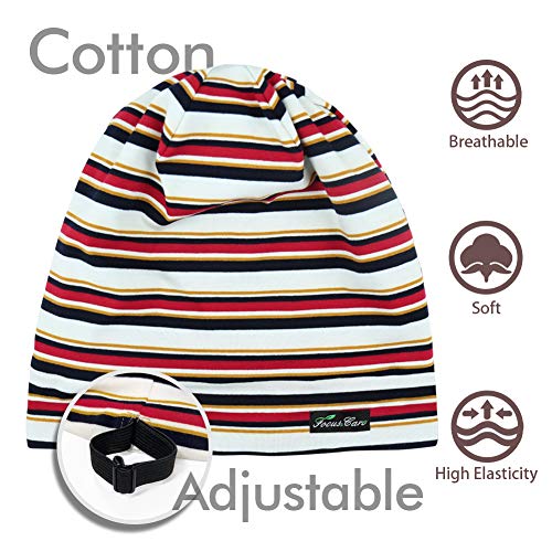 Adjustable Satin Lined Sleep Cap for Dreadlocks & Curly Hair - One Size, Multicolor