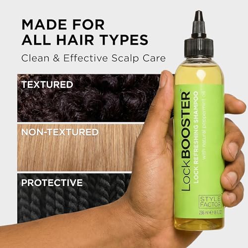 LockBOOSTER Refreshing Shampoo for Braids, Twists & Locs - 8 oz