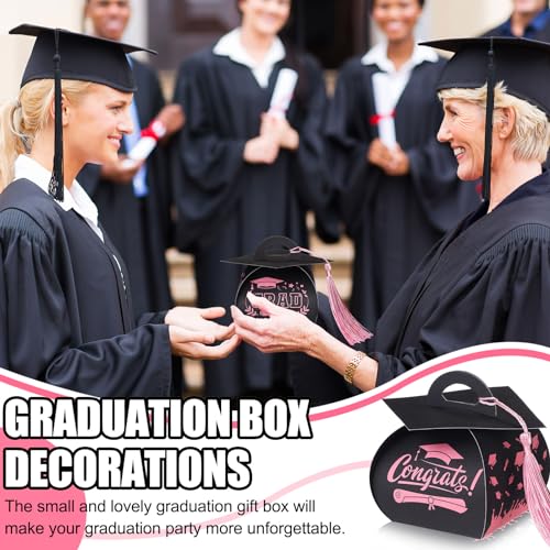 30 Pcs Graduation Cap Gift Boxes with Tassels | Class of 2026 Party Favors