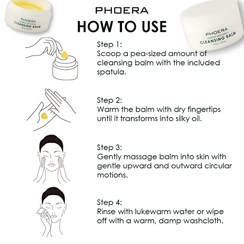 Phoera Makeup Remover Cleansing Balm with Sweet Orange Oil - 45g