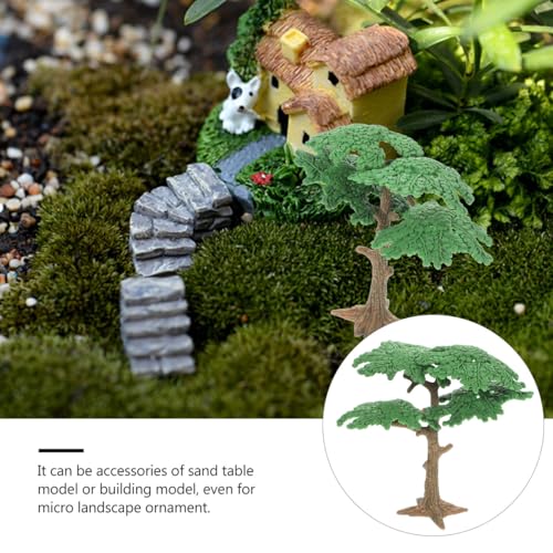 Toyvian Mini Artificial Pine Cypress Trees - Set of 3 for Dioramas