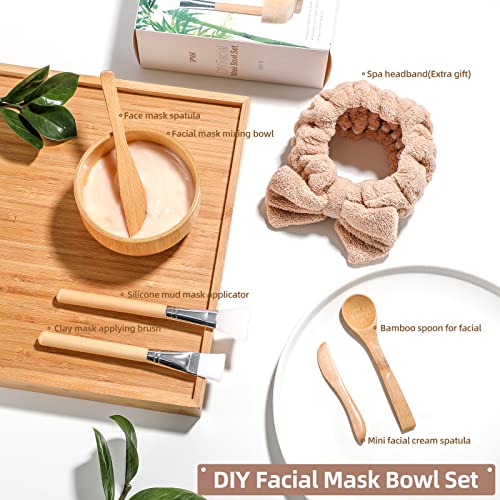 DIY Facial Mask Mixing Kit with Silicone Brush - 6 Pack