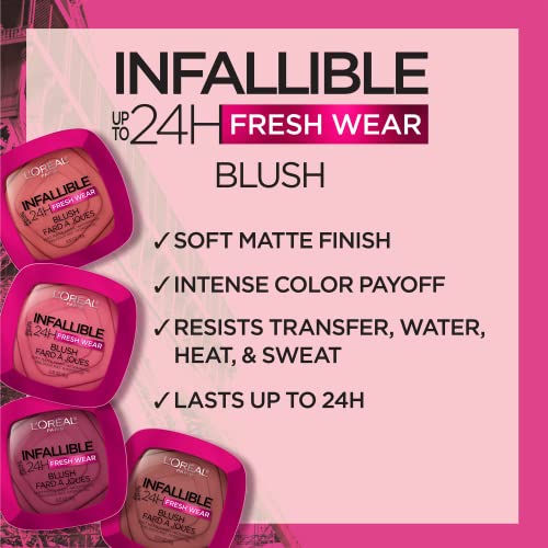 L'Oreal Paris Infallible 24H Fresh Wear Soft Matte Blush - Daring Rosewood