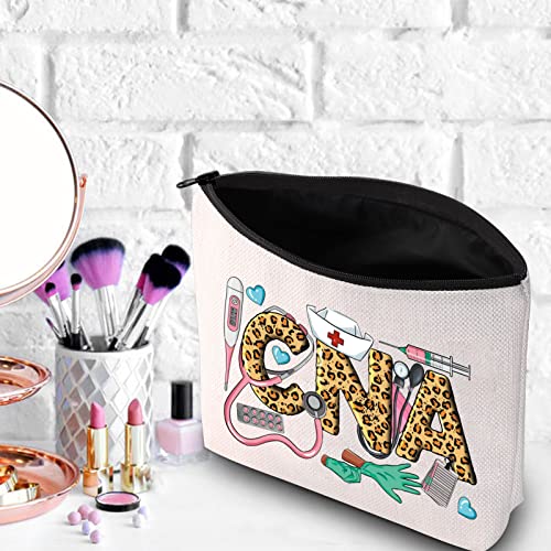 WZMPA CNA Certified Nursing Assistant Makeup Bag for Graduates - Zipper Pouch for CNA Students