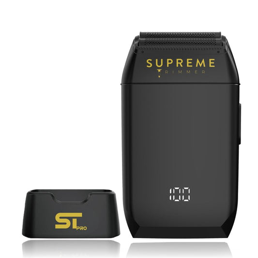 Supreme Trimmer Crunch STF602 – Waterproof Double Foil Shaver for Men | 150 Min Runtime, Wet/Dry Cordless & Corded Electric Razor | Hypoallergenic Foils for Face, Head & Stubble
