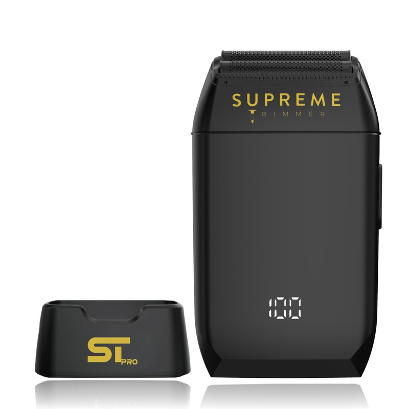 Supreme Trimmer Crunch STF602 – Waterproof Double Foil Shaver for Men | 150 Min Runtime, Wet/Dry Cordless & Corded Electric Razor | Hypoallergenic Foils for Face, Head & Stubble