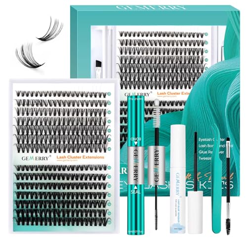 GEMERRY DIY Lash Extension Kit with Bond, Seal, Remover, and Applicators