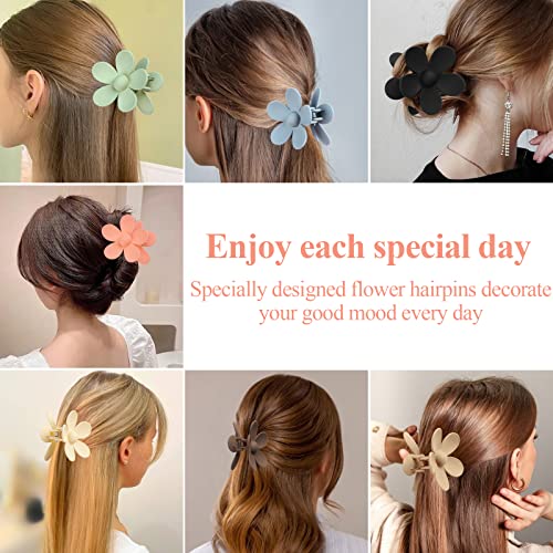 7-Pack Flower Claw Clips for Thick Hair - Non-Slip, Stylish & Durable