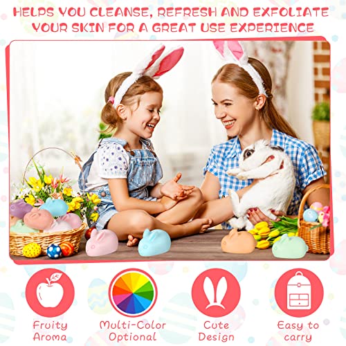 Kigeli 8-Piece Easter Bunny Glycerin Soap Set, Decorative Rabbit Soaps
