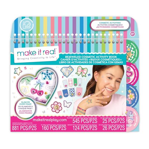 Bejeweled Cosmetic Activity Book for Kids - Nail Art, Body Gems & Tattoos
