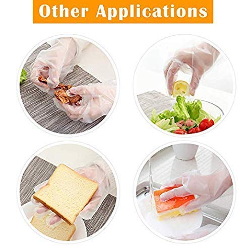 Disposable Plastic Hand Glove Mitt Covers for Paraffin Wax Therapy - Pack of 200