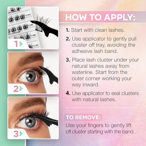 Ardell Naked Natural Press-On Eyelash Clusters - Self Adhesive, 1 Pack