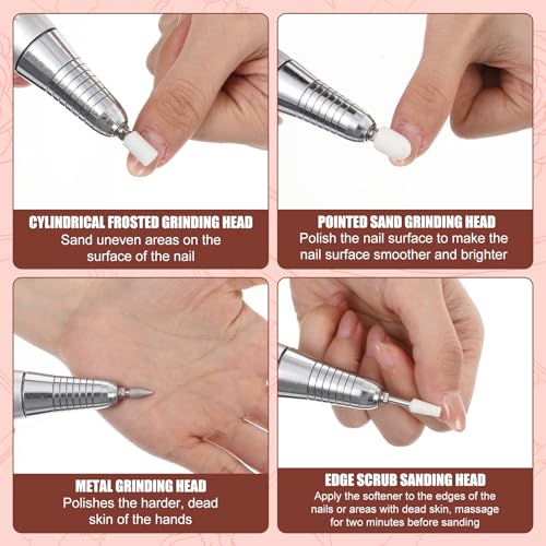 11-Piece Nail Drill Bit Set – 3/32 Inch for Acrylic Nails
