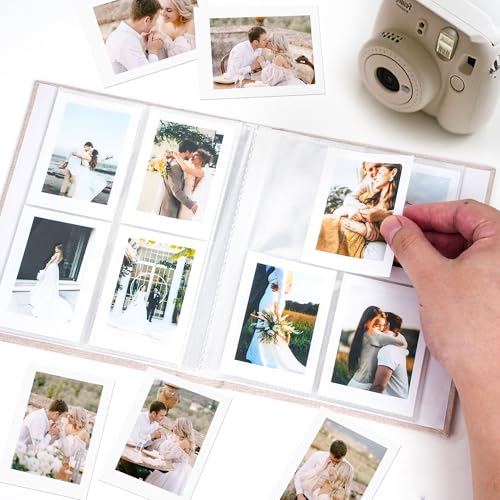 Vienrose Mini Polaroid Photo Album for 208 Photos - 2x3 Inch Black
