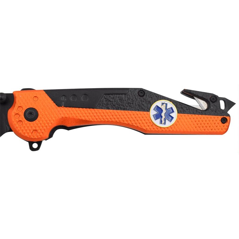 Snake Eye Tactical Rescue Style 3-in-1 Tactical Knife for Military and First-Responders Knife