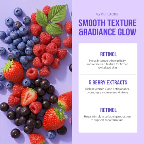Retinol Gel Mask for Radiant Skin - Overnight Hydrogel Treatment | 30g x 4