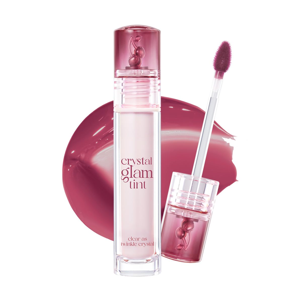 CLIO Crystal Glam Tint - Glossy Lip Tint with Long-Lasting Color | Lightweight Non-Sticky Stain in Daily Mauve