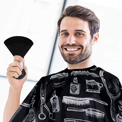 Professional Barber Cape with Neck Duster Brush - 47x56 inches