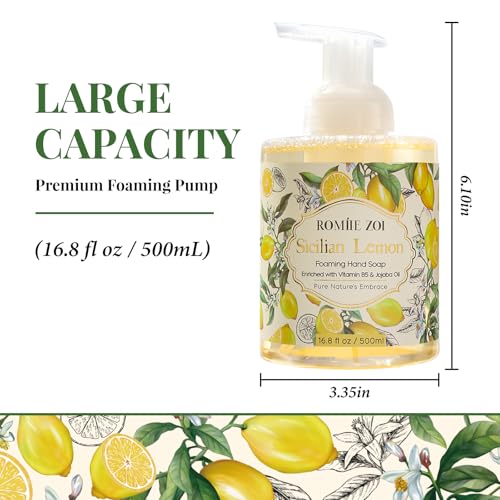 ROMIIE ZOI Foaming Hand Soap with Gift Box - Sicilian Lemon, 500ml