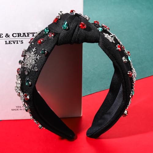 GLBCC Snowflake Headband B - Women's Christmas Pearl Rhinestone Holiday Hair Accessory