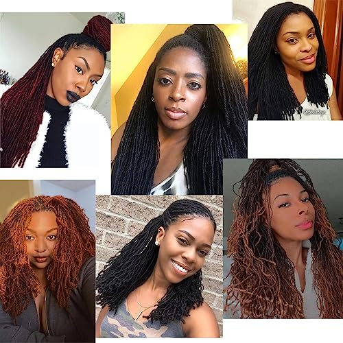 RAYIIS Faux Locs Crochet Hair - Super Lightweight Micro Locs, 18 Inch, 4 Pack