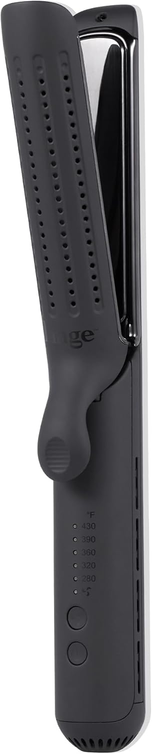 L'ANGE HAIR 2-in-1 Titanium Styler - 360° Airflow Flat Iron & Curling Iron | 1” Wide Plates in Blush