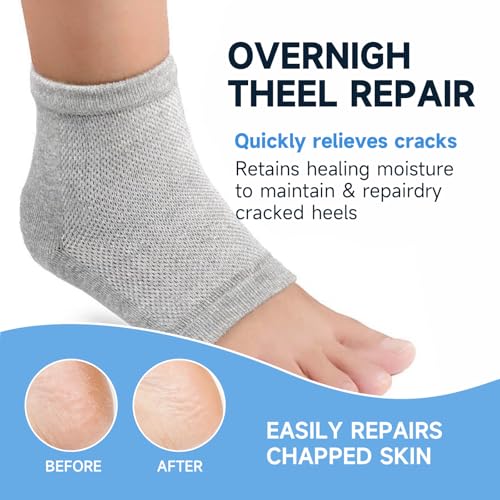 PasaRose Pack of 3 Heel Crack Care & Moisturizing Set with Socks & Repair Stick