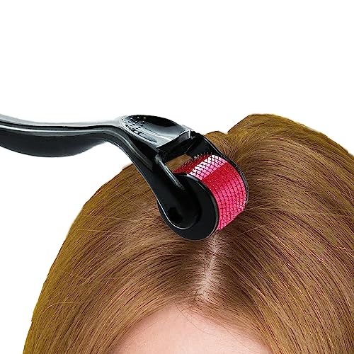Addabst 0.5 Rose Titanium Derma Roller for Men & Women - Beard & Hair Treatment