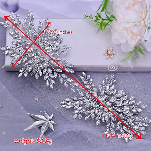 Bridal Rhinestone Hair Comb - Elegant Wedding Headpiece for Brides