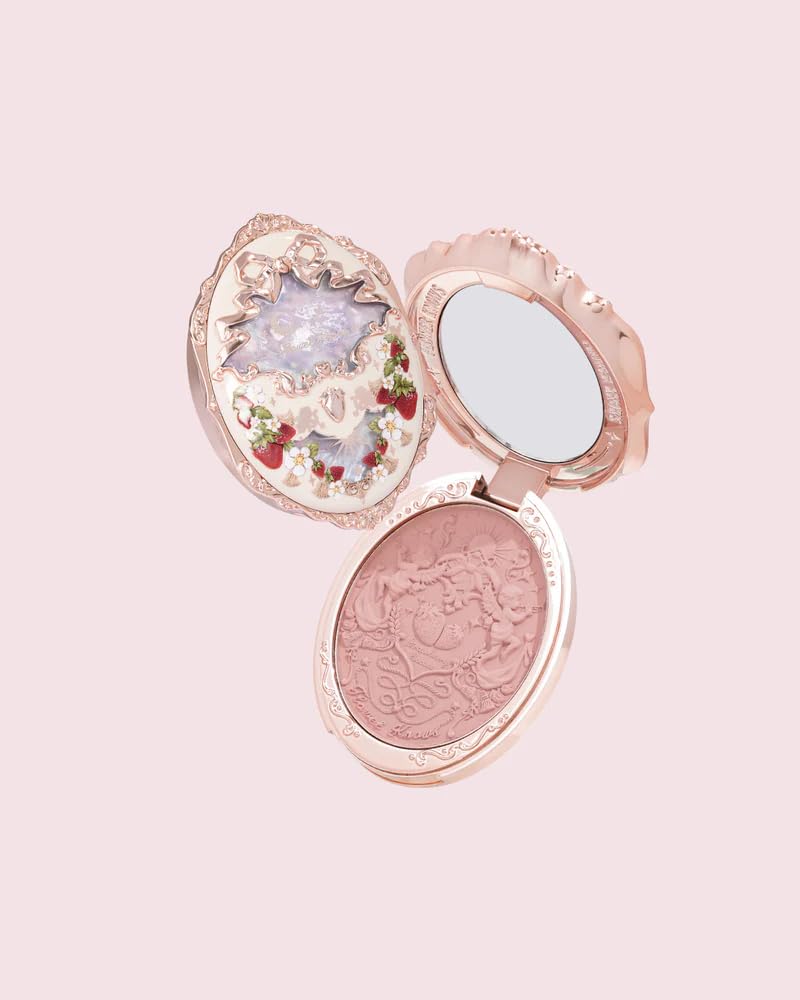 Strawberry Rococo Blush - Rose Pink Matte Powder for Cheeks | Buildable & Blendable 0.17 Oz